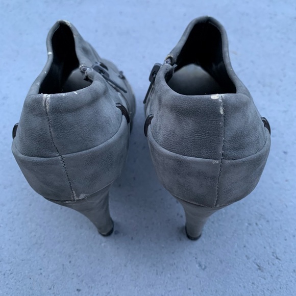 Studded Peep Toe Booties - Size 6 - Picture 3 of 4